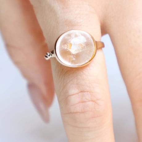 Quartz in quartz Ring #13
