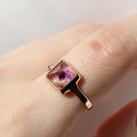 Bicolor Amethyst Ring