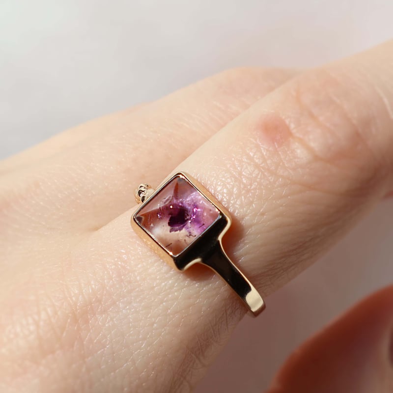 Bicolor Amethyst Ring | AYA KIYOSHIMA JEWELRY