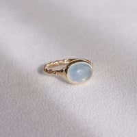 Milky Aquamarine  Ring
