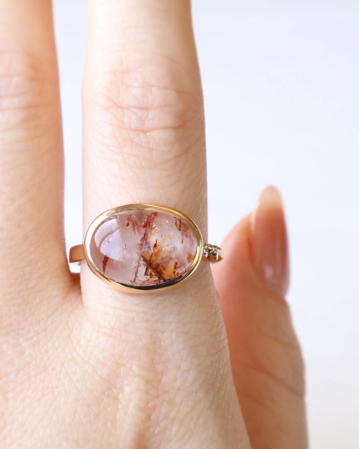 Limonite Rutile in Quartz Ring #16 | AYA KIYOSH