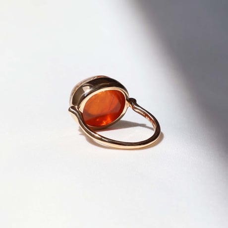 Carnelian × Rutilated Quartz Ring