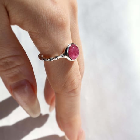 Pink Tourmaline Ring