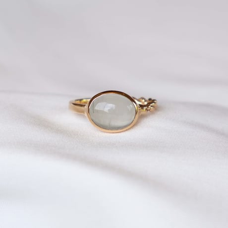 Milky Aquamarine  Ring