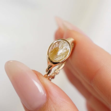 Rutilatedquartz  Ring