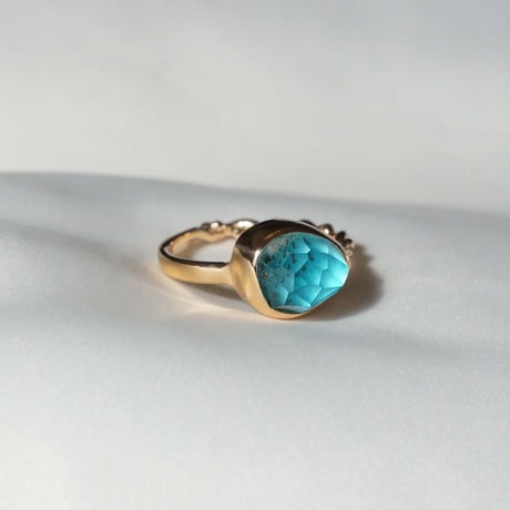 Turquoise × Gardenquartz Ring #13