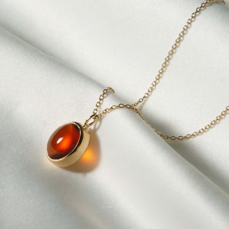 Hessonite Garnet Necklace top