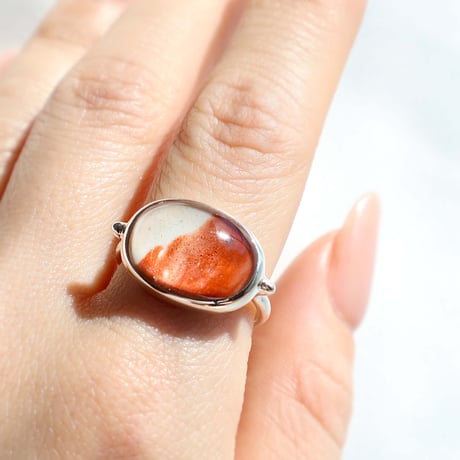 Jasper × Quartz Ring