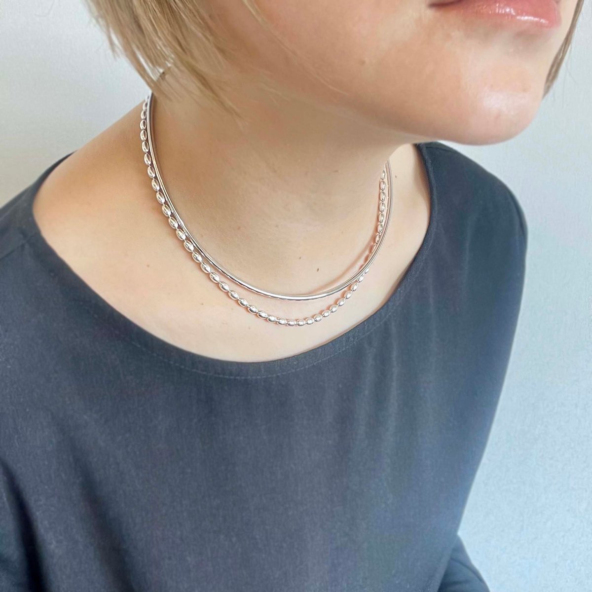 Silver Choker | AYA KIYOSHIMA JEWELRY