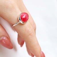 Rhodonite with Quartz Ring #15