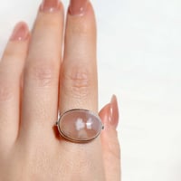 Cherry Blossom Agate Ring #14
