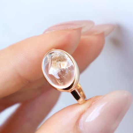 Quartz in quartz Ring #12