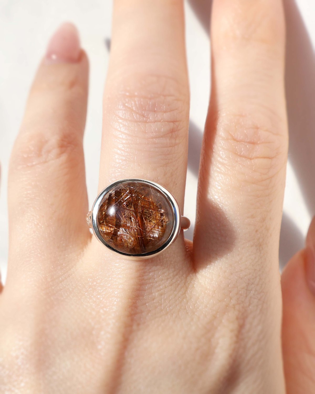 Rutilated Quartz Ring #14 | AYA KIYOSHIMA JEWELRY