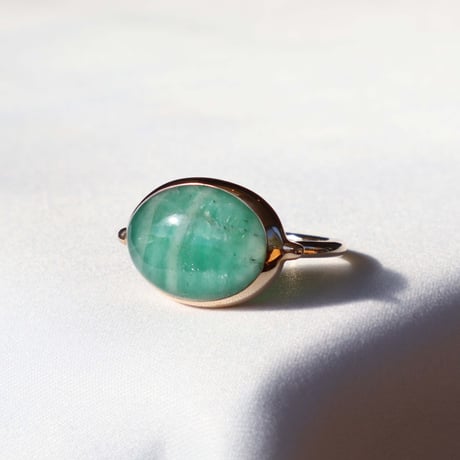 Emerald × Rutilatedquartz Ring