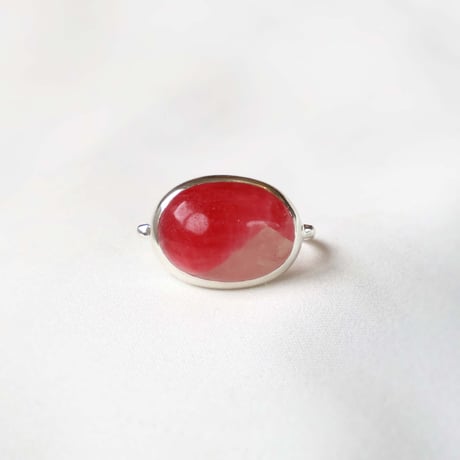Rhodonite with Quartz Ring #13
