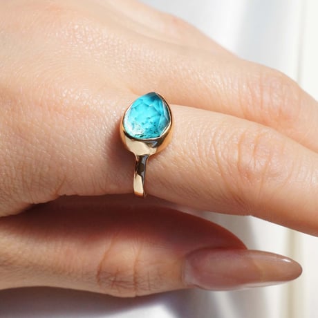 Turquoise × Gardenquartz Ring #13
