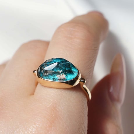 Turquoise × Gardenquartz Ring #16