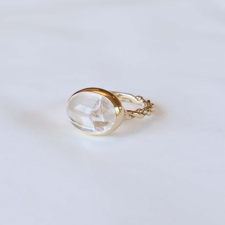 Quartz in quartz Ring #12