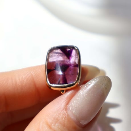 Bicolor Amethyst Ring