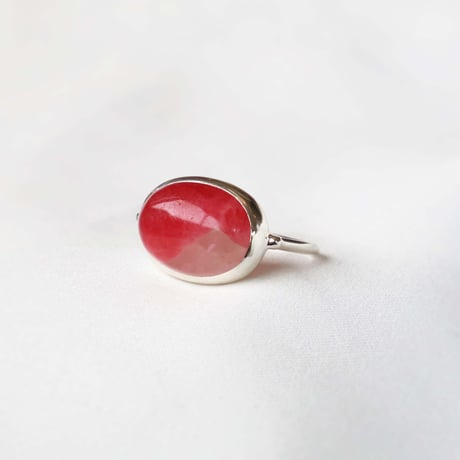 Rhodonite with Quartz Ring #13