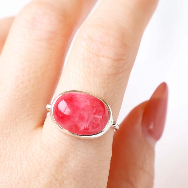 Rhodonite with Quartz Ring #15 | AYA KIYOSHIMA
