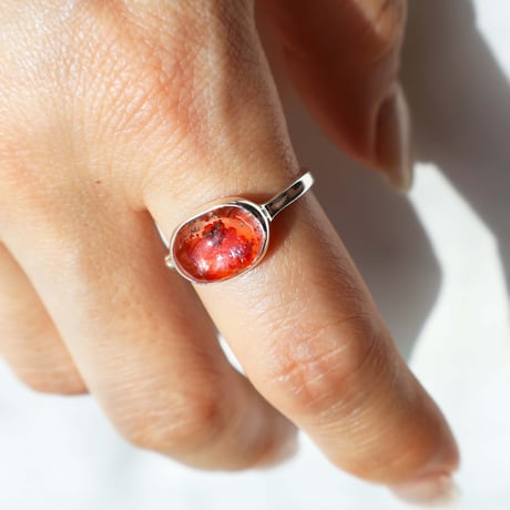 Limonite in Quartz Ring