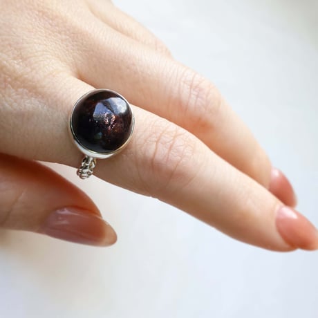 Iolite Sunstone Ring