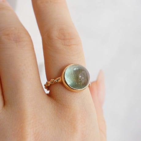 Moss Aquamarine Ring