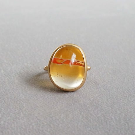 Pictureagate × Rutilatedquartz Ring