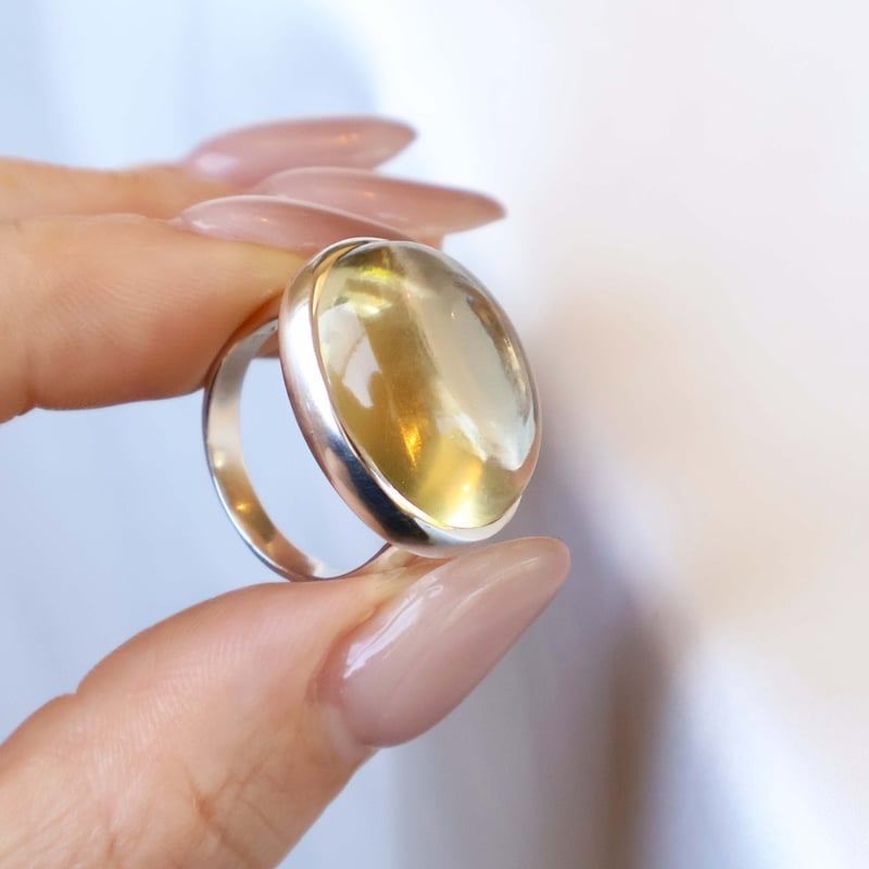 Lemon Quartz Ring | AYA KIYOSHIMA JEWELRY