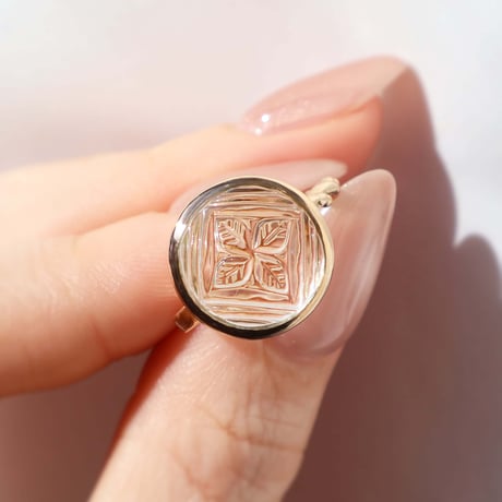 Carving Prasiolite Ring #13