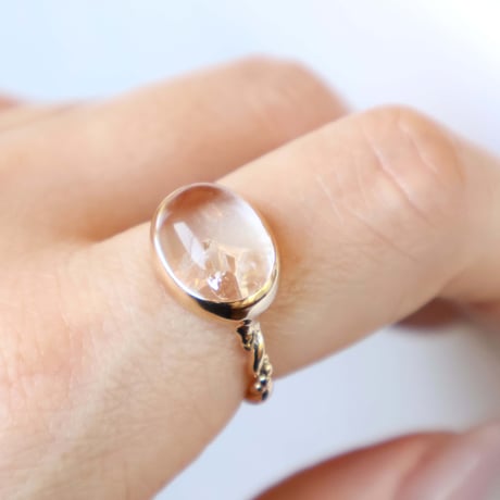 Quartz in quartz Ring #12