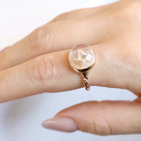 Quartz in quartz Ring #13
