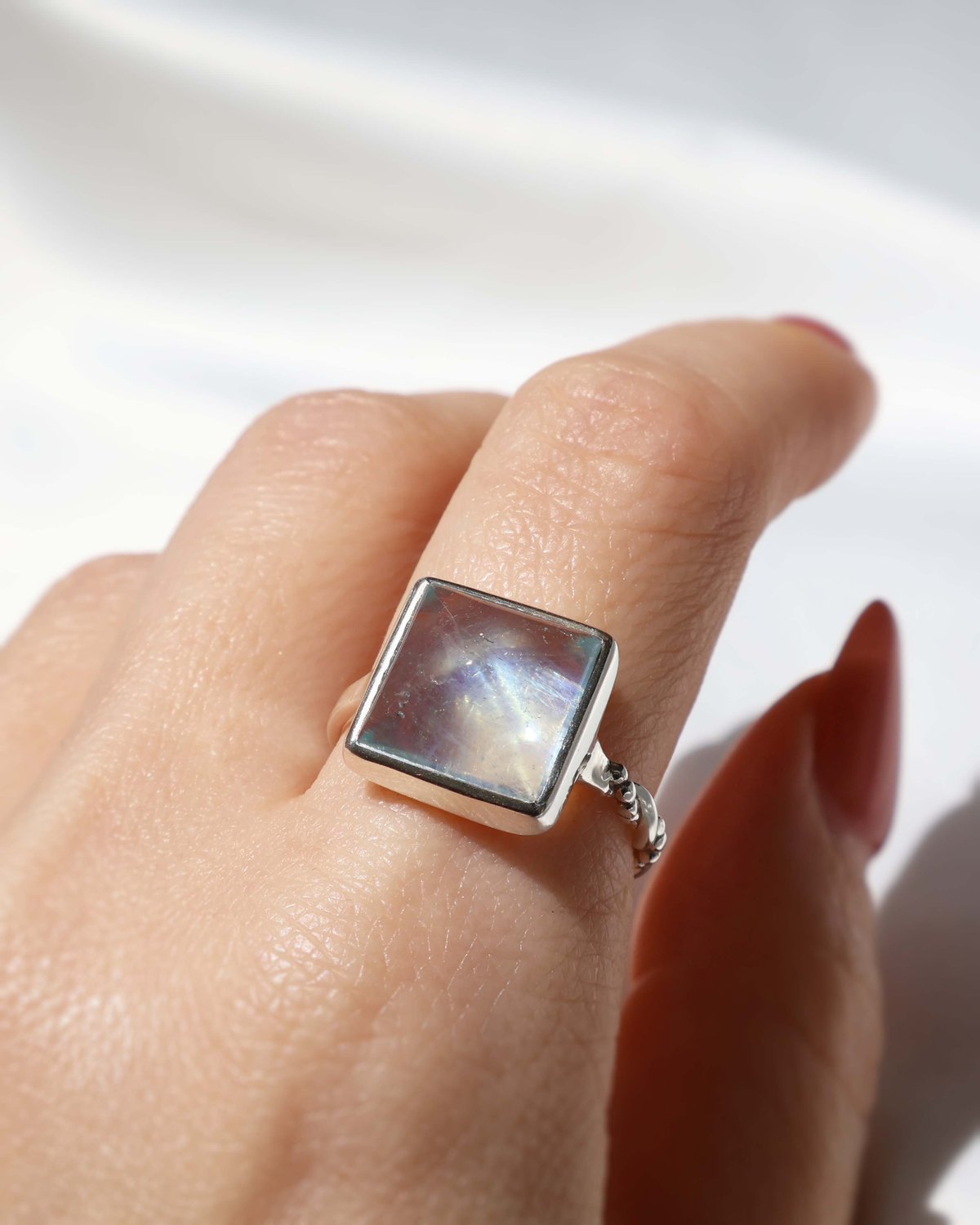 AYA KIYOSHIMA ルチルクォーツ リング #15 Aquamarine Ring #15 | AYA KIYOSHIMA JEWELRY