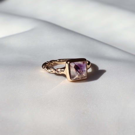 Bicolor Amethyst Ring
