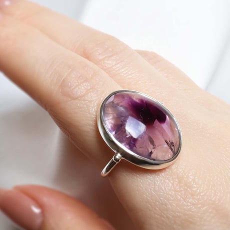 Trapiche Amethyst Ring