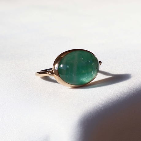 Emerald × Rutilatedquartz Ring