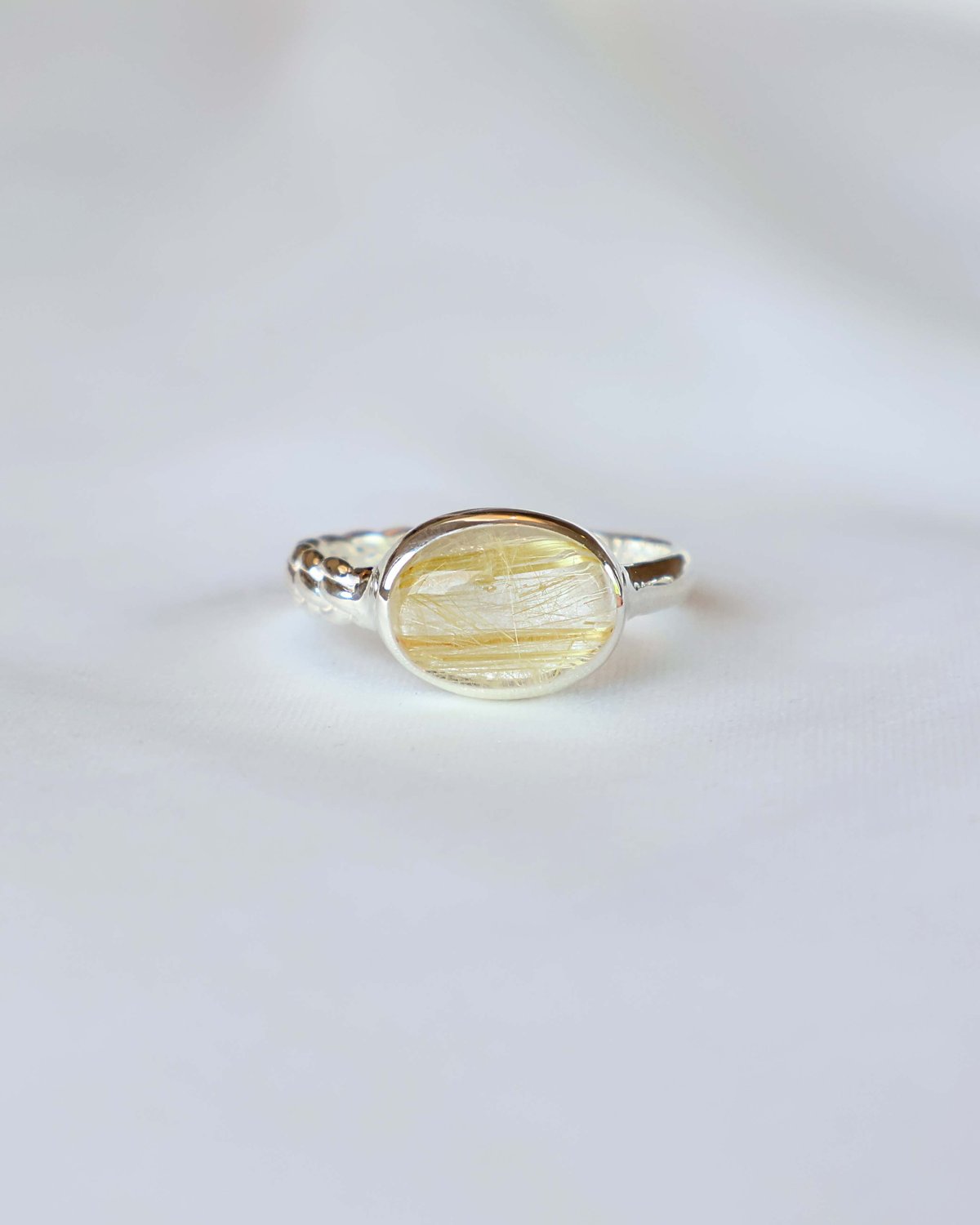 Titanium Rutilated Quartz Ring #16 | AYA KIYOSH
