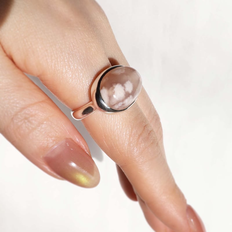 Cherry Blossom Agate Ring #16 | AYA KIYOSHIMA J
