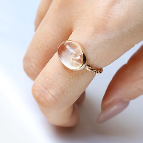 Quartz in quartz Ring #12