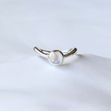 Rainbow Moonstone Ring