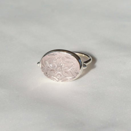 Carving Rosequartz Ring