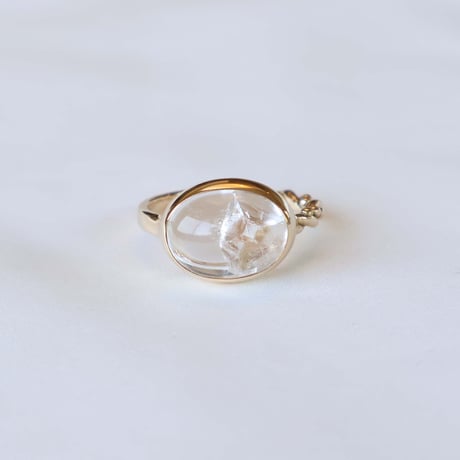 Quartz in quartz Ring #12