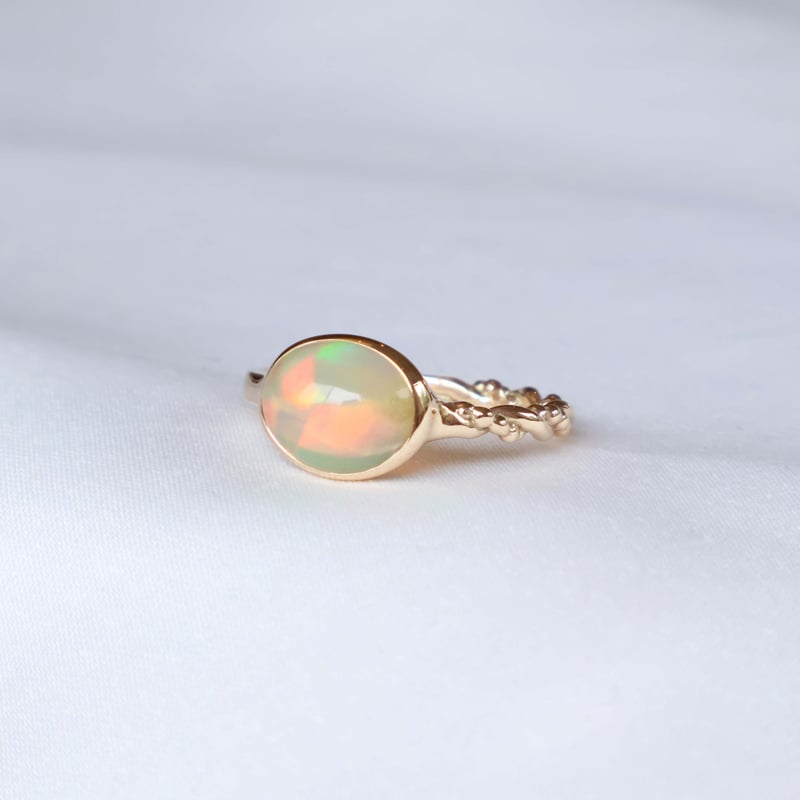【raumi様】luijewelry opal ring k14 9号 Opal Ring #14 | AYA KIYOSHIMA JEWELRY
