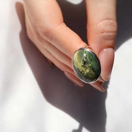 Green Opal Ring