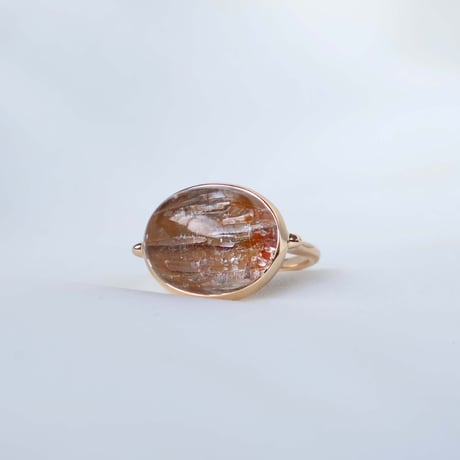 Platina Rutilated Quartz Ring