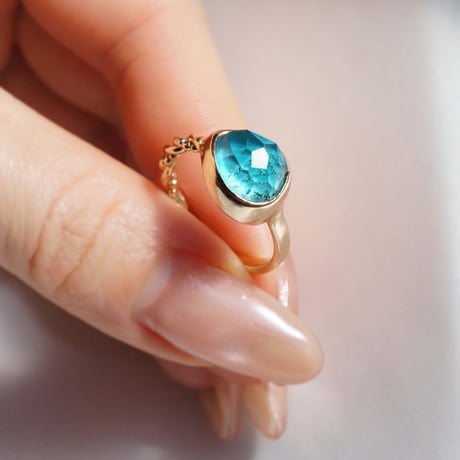 Turquoise × Gardenquartz Ring #13