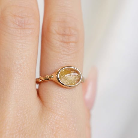 Rutilatedquartz  Ring
