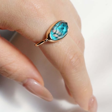 Turquoise × Gardenquartz Ring #16