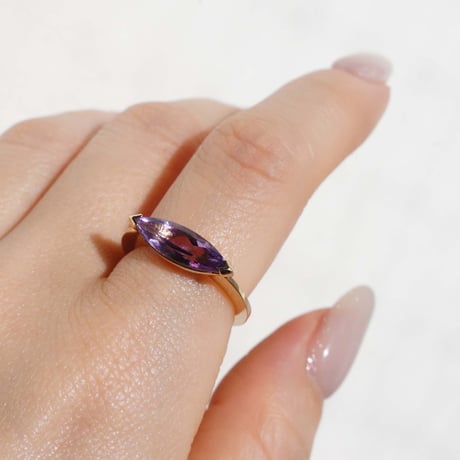 Marquise Ring Amethyst / k10